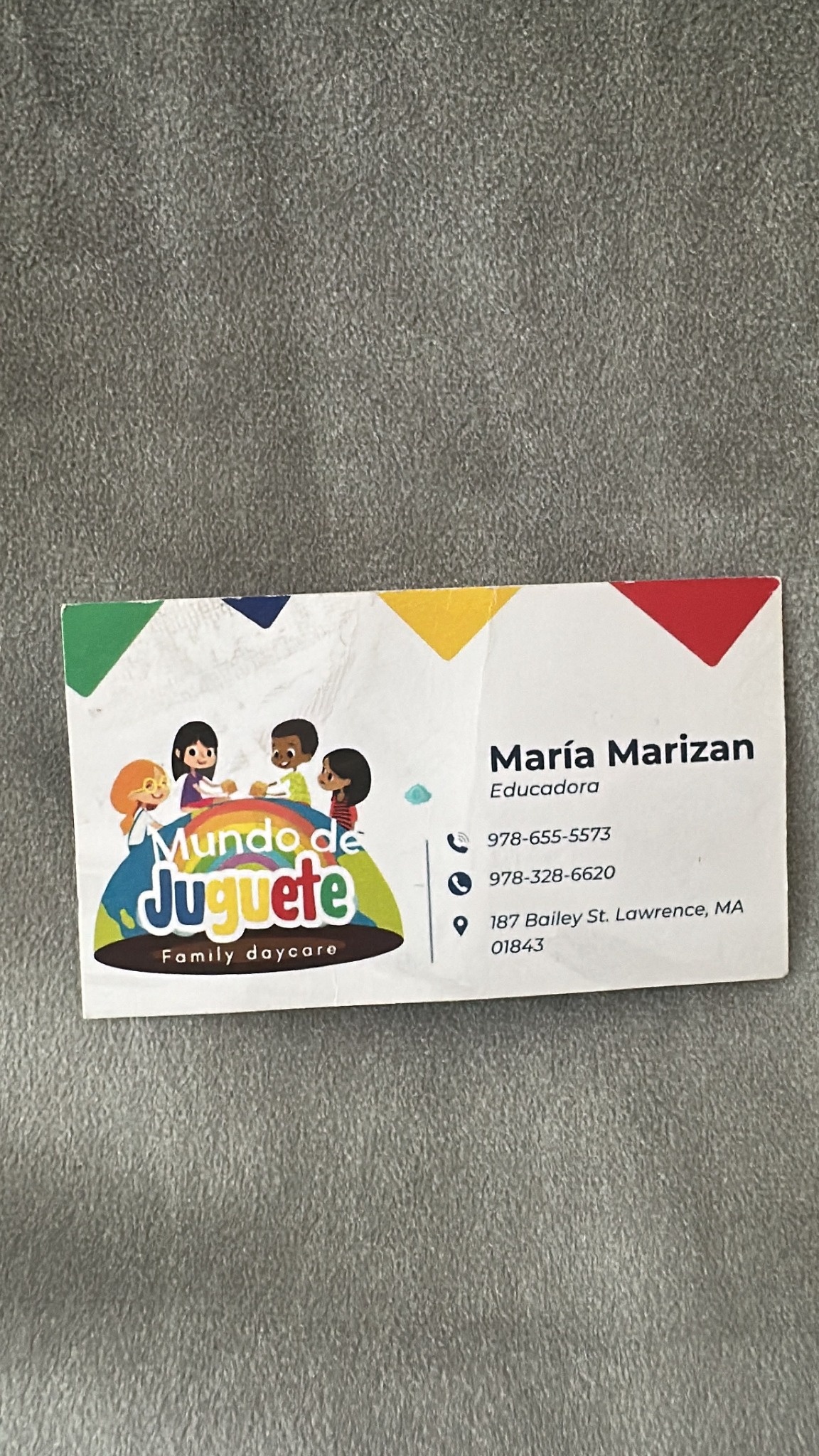 Contact card for Educadora Maria Marizan